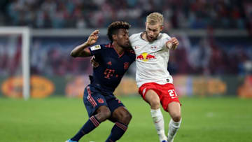 RB Leipzig doesn't want to sell Konrad Laimer to Bayern Munich. (Photo credit should read RONNY HARTMANN/AFP via Getty Images)