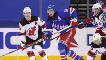 Mika Zibanejad #93 of the New York Rangers (Photo by Bruce Bennett/Getty Images)