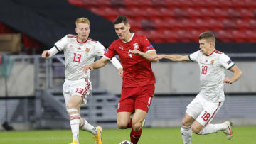 BUDAPEST, HUNGARY - NOVEMBER 15: Nikola Milenkovic Tottenham Transfer Target (Photo by Laszlo Szirtesi/Getty Images)