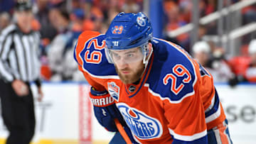 EDMONTON, AB - MAY 7: Leon Draisaitl. (Photo by Andy Devlin/NHLI via Getty Images)