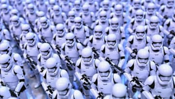 ORLANDO, FL - APRIL 14: Stormtrooper are lined up at the Star Wars Celebration day 02 on April 14, 2017 in Orlando, Florida. (Photo by Gustavo Caballero/Getty Images)