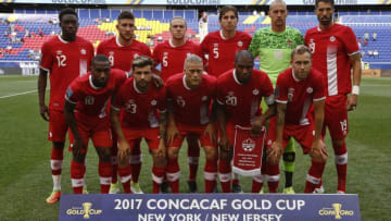 HARRISON, NJ - JULY 07: Canada pose for a team photo before their Concacaf Gold Cup match against French Guiana at Red Bull Arena on July 7, 2017 in Harrison, New Jersey. (Photo by Jeff Zelevansky/Getty Images)