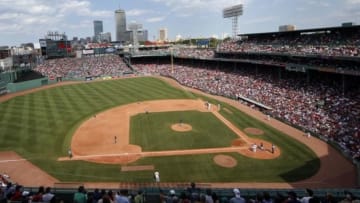 Jun 23, 2016; Boston, MA, USA; A general view of Fenway Park during the sixth inning inning at Fenway Park. Mandatory Credit: Greg M. Cooper-USA TODAY Sports