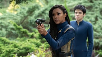 “Forget Me Not” — Ep#304 — Pictured: Sonequa Martin-Green as Burnham and Blu del Barrio as Adira of the CBS All Access series STAR TREK: DISCOVERY. Photo Cr: Michael Gibson/CBS ©2020 CBS Interactive, Inc. All Rights Reserved.