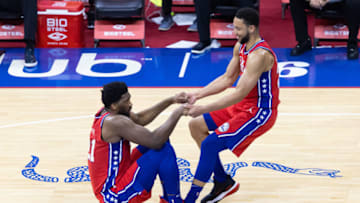 Ben Simmons, Joel Embiid, Sixers Mandatory Credit: Bill Streicher-USA TODAY Sports