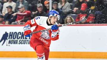 HALIFAX, CANADA - DECEMBER 31: Jiri Kulich #25 of Team Czechia skates during the first period against Team Germany in the 2023 IIHF World Junior Championship at Scotiabank Centre on December 31, 2022 in Halifax, Nova Scotia, Canada. Team Czechia defeated Team Germany 8-1. (Photo by Minas Panagiotakis/Getty Images)