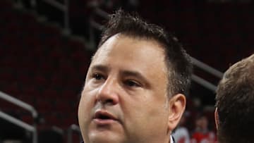NEWARK, NJ - JUNE 30: Tom Gaglardi of the Dallas Stars works the 2013 NHL Draft at Prudential Center on June 30, 2013 in Newark, New Jersey. (Photo by Bruce Bennett/Getty Images)