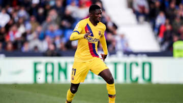 MADRID, SPAIN - NOVEMBER 23: Ousmane Dembele of FC Barcelona during the La Liga Santander match between Leganes v FC Barcelona at the Estadio Municipal de Butarque on November 23, 2019 in Madrid Spain (Photo by David S. Bustamante/Soccrates/Getty Images)