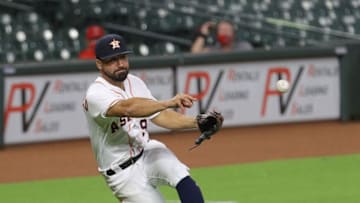 Houston Astros' Jack Mayfield (Photo by Bob Levey/Getty Images)