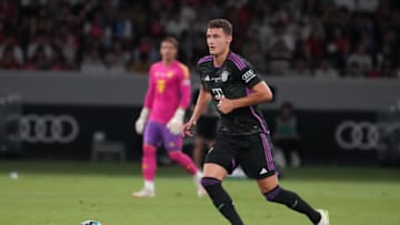 Bayern Munich defender Benjamin Pavard remains eager to seal a move away from the club this summer. (Photo by Etsuo Hara/Getty Images)