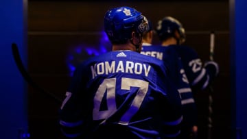 TORONTO, ON - MARCH 31: Leo Komarov