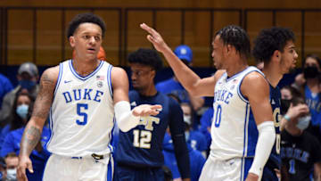 Duke basketball forwards Paolo Banchero and Wendell Moore (Rob Kinnan-USA TODAY Sports)