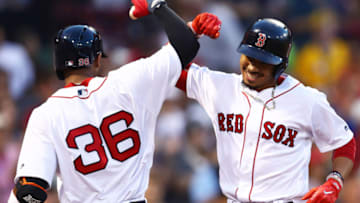 BOSTON, MA - AUGUST 3: Mookie Betts