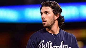Sep 3, 2016; Philadelphia, PA, USA; Atlanta Braves shortstop Dansby Swanson (2) against the Philadelphia Phillies at Citizens Bank Park. The Braves defeated the Phillies, 6-4 in 10 innings. Mandatory Credit: Eric Hartline-USA TODAY Sports