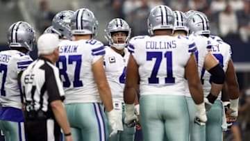 ARLINGTON, TX - SEPTEMBER 30: Dak Prescott #4 of the Dallas Cowboys at AT&T Stadium on September 30, 2018 in Arlington, Texas. (Photo by Ronald Martinez/Getty Images)