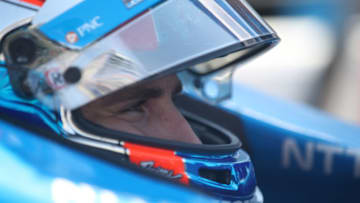 FORT WORTH, TX - JUNE 08: Ed Jones, driver of the #10 NTT Data Chip Ganassi Racing Honda, prepares to drive during practice for the Verizon IndyCar Series DXC Technology 600 at Texas Motor Speedway on June 8, 2018 in Fort Worth, Texas. (Photo by Chris Graythen/Getty Images)