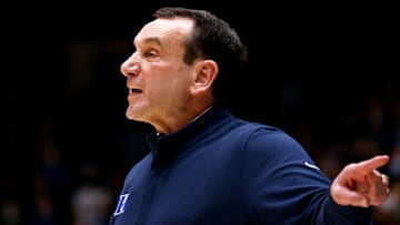 Duke basketball head coach Mike Krzyzewski (Photo by Lance King/Getty Images)