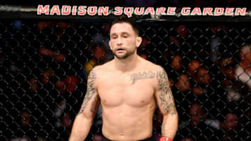 NEW YORK, NY - NOVEMBER 12: Frankie Edgar of the United States fights against Jeremy Stephens of the United States (not pictured) in their featherweight bout during the UFC 205 event at Madison Square Garden on November 12, 2016 in New York City. (Photo by Jeff Bottari/Zuffa LLC/Zuffa LLC via Getty Images)