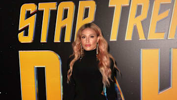 LOS ANGELES, CALIFORNIA - SEPTEMBER 08: Jolene Blalock arrives at Paramount+'s 2nd Annual "Star Trek Day' celebration at Skirball Cultural Center on September 08, 2021 in Los Angeles, California. (Photo by Kevin Winter/Getty Images)