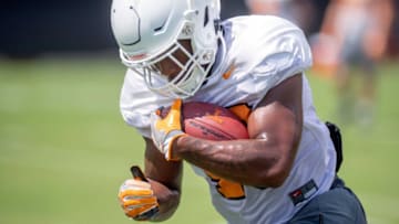 Tennessee running back Fred Orr (40) at practice on Wednesday, August 14, 2019.Kns Volspruittpresser