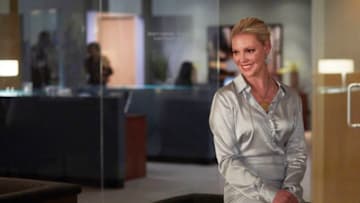SUITS -- "Pecking Order" Episode 802 -- Pictured: Katherine Heigl as Samantha Wheeler -- (Photo by: Shane Mahood/USA Network/NBCU Photo Bank via Getty Images)