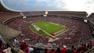 Oct 10, 2015; Tuscaloosa, AL, USA; A general view of Bryant-Denny Stadium during the game between the Alabama Crimson Tide and Arkansas Razorbacks. Mandatory Credit: Marvin Gentry-USA TODAY Sports