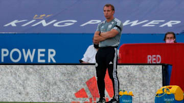 Leicester City's Brendan Rodgers (Photo by DARREN STAPLES/POOL/AFP via Getty Images)