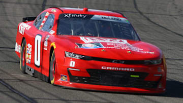 B.J. McLeod, B.J. McLeod Motorsports, at Auto Club Speedway, NASCAR (Photo by Meg Oliphant/Getty Images)