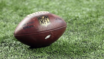 Oct 9, 2016; Detroit, MI, USA; General view of Philadelphia Eagles game ball prior to a game between the Detroit Lions and the Philadelphia Eagles at Ford Field. Mandatory Credit: Mike Carter-USA TODAY Sports