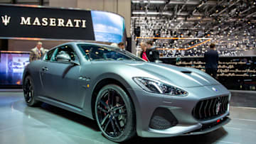 GENEVA, SWITZERLAND - MARCH 05: Maserati GranTurismo is displayed during the first press day at the 89th Geneva International Motor Show on March 5, 2019 in Geneva, Switzerland. (Photo by Robert Hradil/Getty Images)