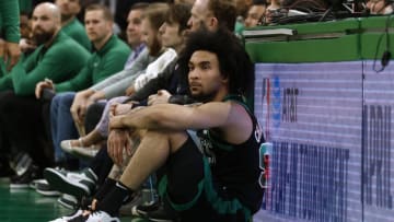 Per Shams Charania, the Boston Celtics have officially waived guard/forward Justin Champagnie after playing in just six games in 2023 (Photo By Winslow Townson/Getty Images)