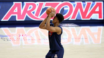 TUCSON, AZ - NOVEMBER 10: Ira Lee #11 of the Arizona Wildcats warms up before the college basketball game against the Northern Arizona Lumberjacks at McKale Center on November 10, 2017 in Tucson, Arizona. The Wildcats beat the Lumberjacks 101-67. (Photo by Chris Coduto/Getty Images)