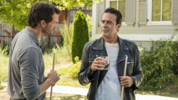 Jeffrey Dean Morgan as Negan, Austin Nichols as Spencer Monroe - The Walking Dead _ Season 7, Episode 8 - Photo Credit: Gene Page/AMC