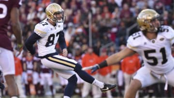 BLACKSBURG, VA - NOVEMBER 12: Kicker Harrison Butker