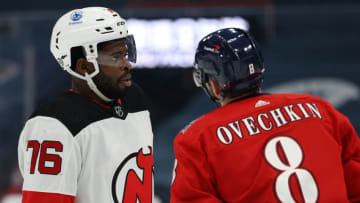 Alex Ovechkin #8 of the Washington Capitals. (Photo by Patrick Smith/Getty Images)