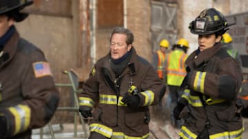 CHICAGO FIRE -- "Funny What Things Remind Us" Episode 904 -- Pictured: (l-r) Christian Stolte as Randall “Mouch” McHolland, Miranda Rae Mayo as Stella Kidd -- (Photo by: Adrian S. Burrows Sr./NBC)