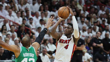 Victor Oladipo #4 of the Miami Heat against the Boston Celtics during game seven of the Eastern Conference Final(Photo by Andy Lyons/Getty Images)