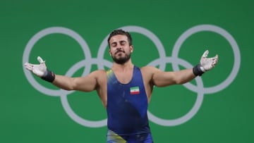 Aug 12, 2016; Rio de Janeiro, Brazil; Kianoush Rostami (IR) reacts during the men
