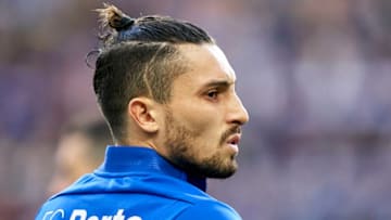 PORTO, PORTUGAL - FEBRUARY 27: Alex Telles of FC Porto looks on prior to the UEFA Europa League round of 32 second leg match between FC Porto and Bayer 04 Leverkusen at Estadio do Dragao on February 27, 2020 in Porto, Portugal. (Photo by Jose Manuel Alvarez/Quality Sport Images/Getty Images)