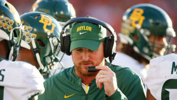 Tight ends coach Marcus Satterfield of the Baylor University Bears (Photo by Brian Bahr/Getty Images)