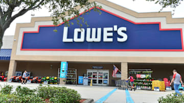PEMBROKE PINES, FLORIDA - JULY 18: Customers wearing face masks enter a Lowe's Home Improvement store on July 18, 2020 in Pembroke Pines, Florida. Lowe's is among the latest retailers requiring masks to be worn in their stores to control the spread of the coronavirus (COVID-19). (Photo by Johnny Louis/Getty Images)