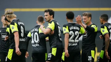 Borussia Dortmund are back in the top four race (Photo by LEON KUEGELER/POOL/AFP via Getty Images)