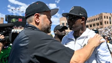 Ralphie Report's Ryland Scholes called out Matt Rhule for lying about what happened before his Nebraska Cornhuskers took on Colorado football in Week 2 (Photo by Dustin Bradford/Getty Images)