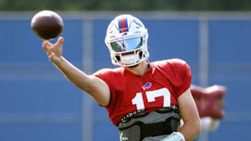 Buffalo Bills quarterback Josh Allen during practice.Jg 080621 Bills Allen 2