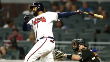 ATLANTA, GA - SEPTEMBER 07: Left fielder Matt Kemp