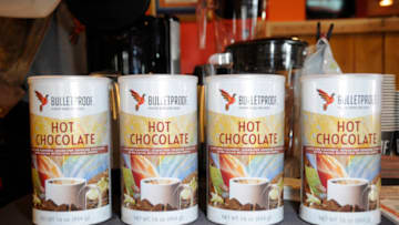 PARK CITY, UT - JANUARY 23: Bulletproof Hot Chocolate at the EcoLuxe Lounge at Sundance16 on January 23, 2016 in Park City, Utah. (Photo by Vivien Killilea/Getty Images for EcoLuxe)