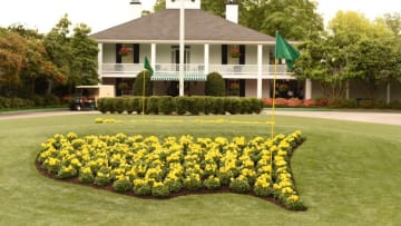 The clubhouse at 79th Masters Golf Tournament at Augusta National Golf Club on April 12, 2015, in Augusta, Georgia. AFP PHOTO/TIMOTHY A. CLARY (Photo credit should read TIMOTHY A. CLARY/AFP/Getty Images)