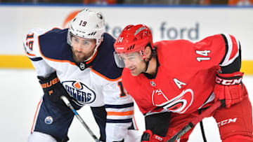 EDMONTON, AB - SEPTEMBER 25: Patrick Maroon. (Photo by Andy Devlin/NHLI via Getty Images)