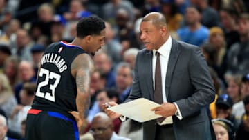 LA Clippers Doc Rivers and Lou Williams (Photo by Andy Lyons/Getty Images)