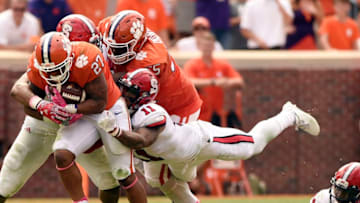 CLEMSON, SC - OCTOBER 15: Running back CJ Fuller